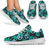 Peace Sign Themed Design Print Athletic Shoes