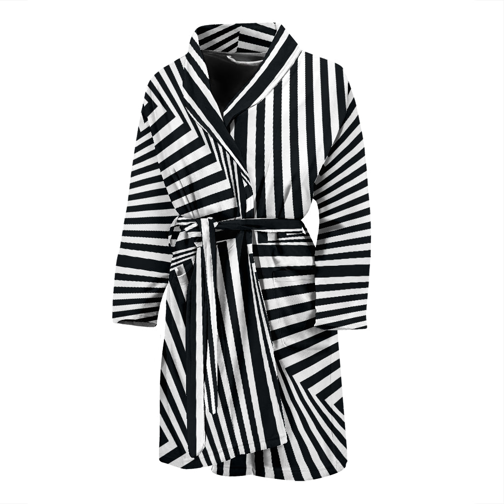 Vortex Print Design LKS302 Men Bathrobe