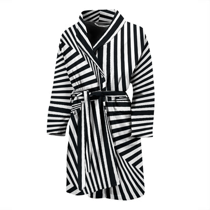 Vortex Print Design LKS302 Men Bathrobe