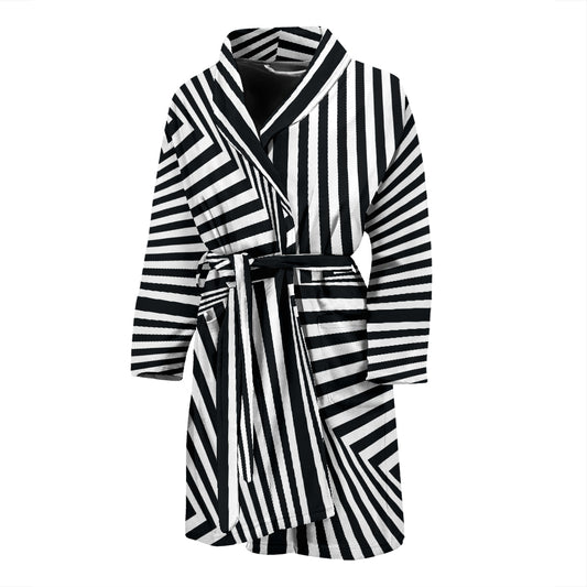 Vortex Print Design LKS302 Men Bathrobe