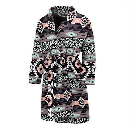 Safari Pattern Print Design LKS302 Men Bathrobe