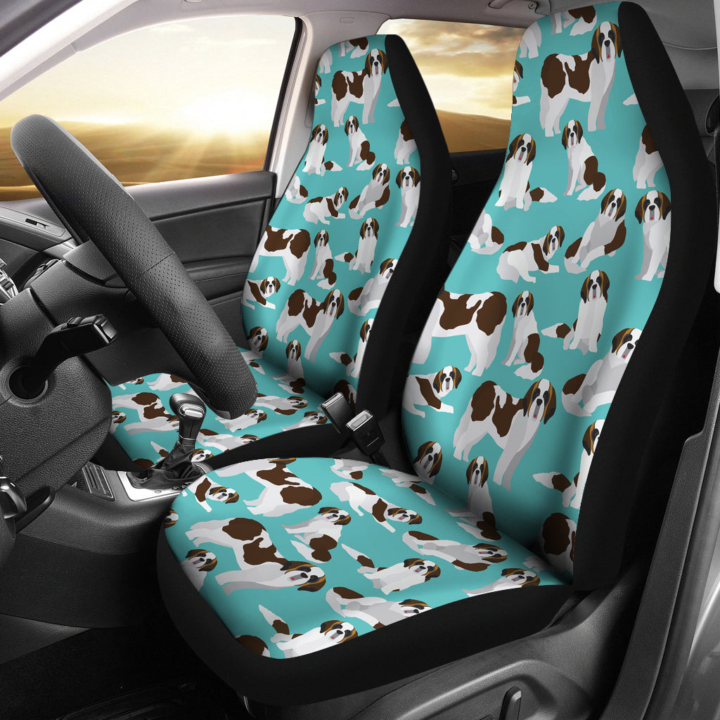 St Bernards Print Design LKS302 Car Seat Covers