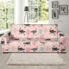 Ostrich Pattern Print Design 03 Sofa Slipcover