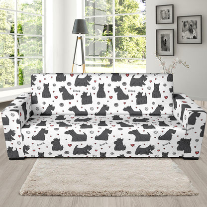 Scottish Terriers Print Design LKS3015 Sofa Slipcover