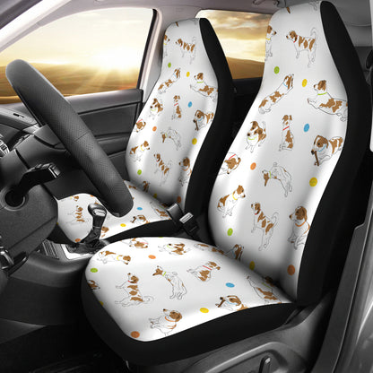 Russell Terriers With Balls Print Design LKS307 Car Seat Covers