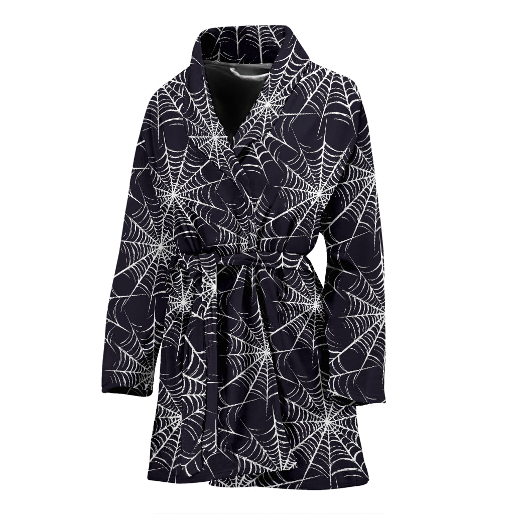 Spider Web Print Design LKS303 Women Bathrobe