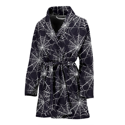 Spider Web Print Design LKS303 Women Bathrobe