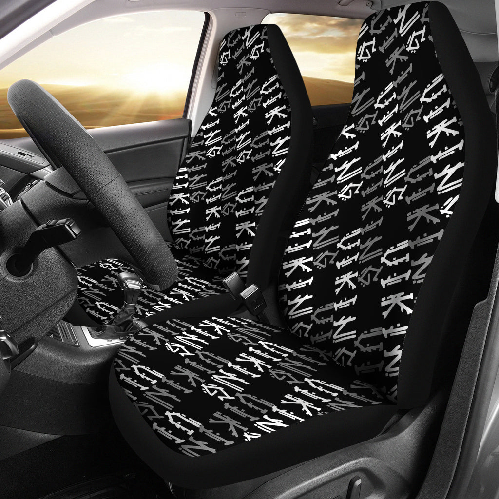Vikings Print Design LKS306 Car Seat Covers