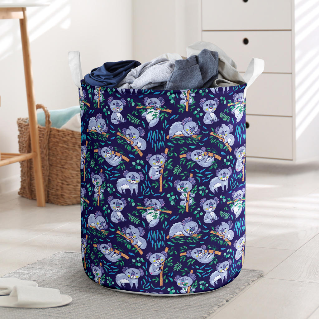 Koala Themed Design Print Laundry Basket