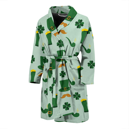 St Patricks Day Print Design LKS304 Men Bathrobe