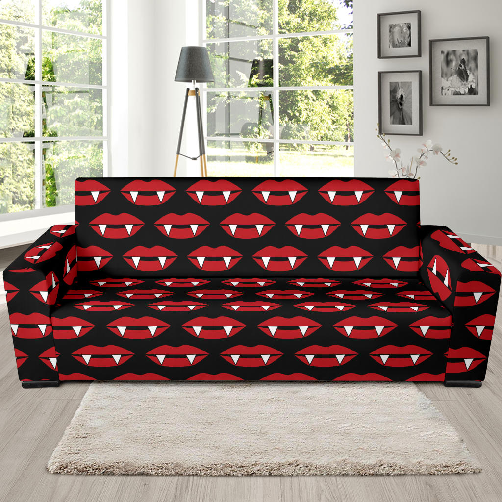 Vampire Lips Print Design LKS302 Sofa Slipcover
