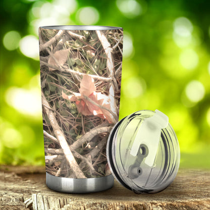 Camouflage Realistic Tree Authumn Print Tumbler