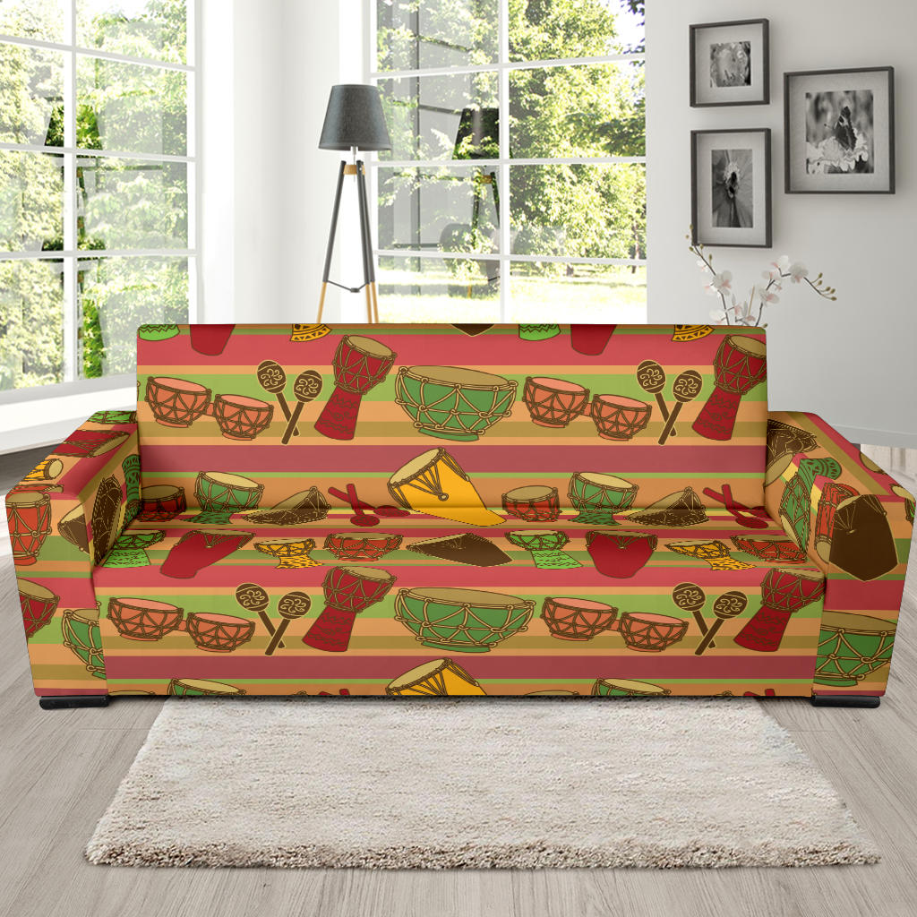 Percussion Pattern Print Design 01 Sofa Slipcover