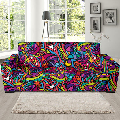 Trippy Print Design LKS302 Sofa Slipcover