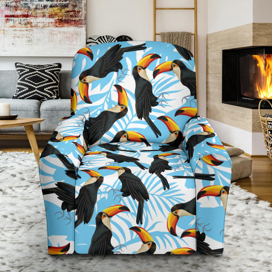 Toucan Print Design LKS303 Recliner Slipcover with Pocket