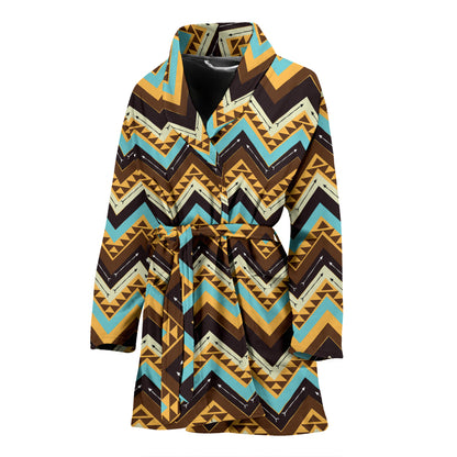 Southwest Pattern Print Design LKS301 Women Bathrobe