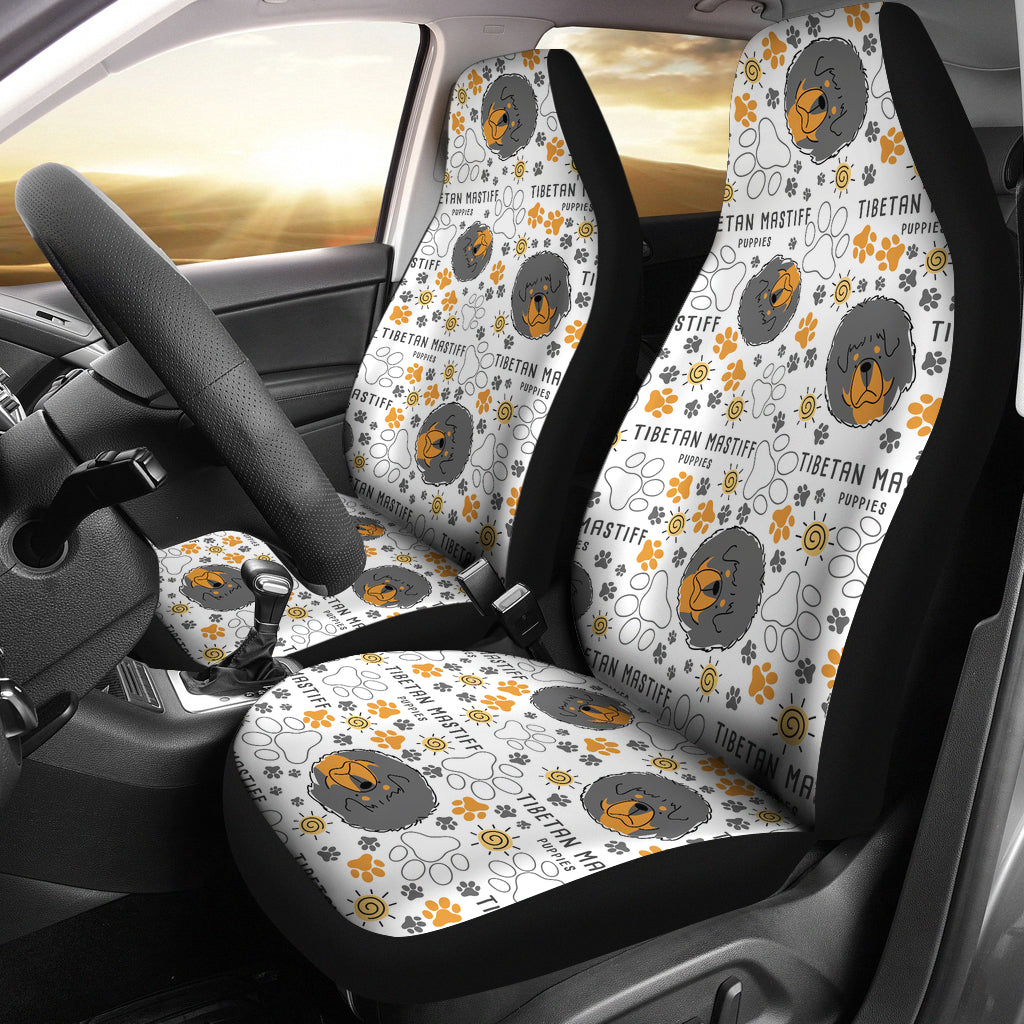Tibetan Mastiffs Print Design LKS302 Car Seat Covers