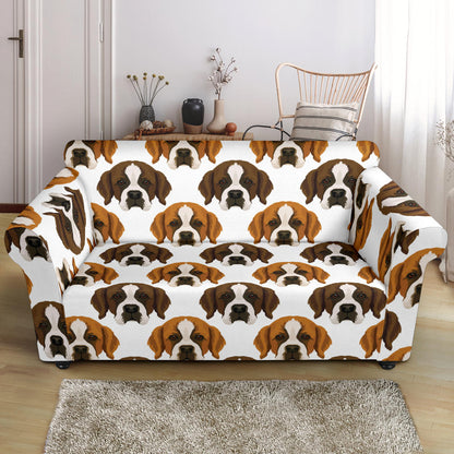 St Bernards Print Design LKS301 Loveseat Couch Slipcover