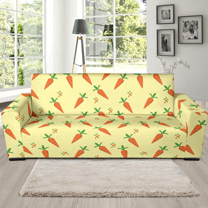 Carrot Pattern Print Design 04 Sofa Slipcover