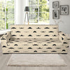 Mustache Pattern Print Design A03 Sofa Slipcover