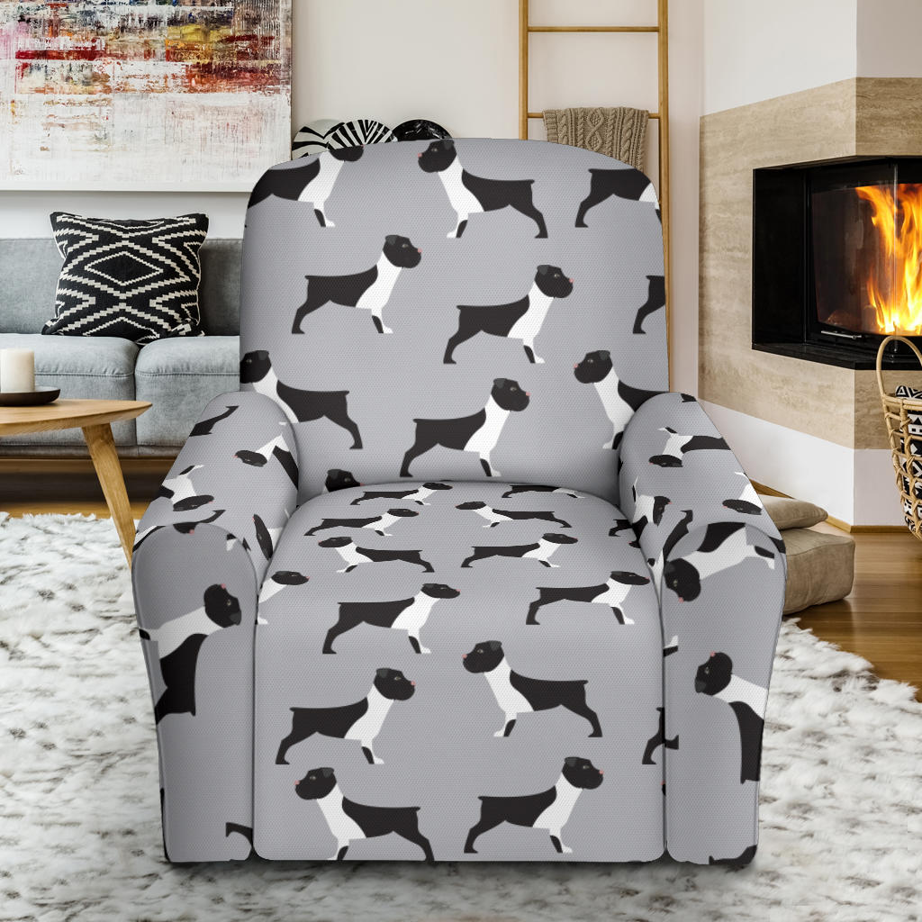 Boxers Pattern Print Design 01 Recliner Slipcover with Pocket