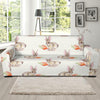 Rabbit Pattern Print Design 01 Sofa Slipcover