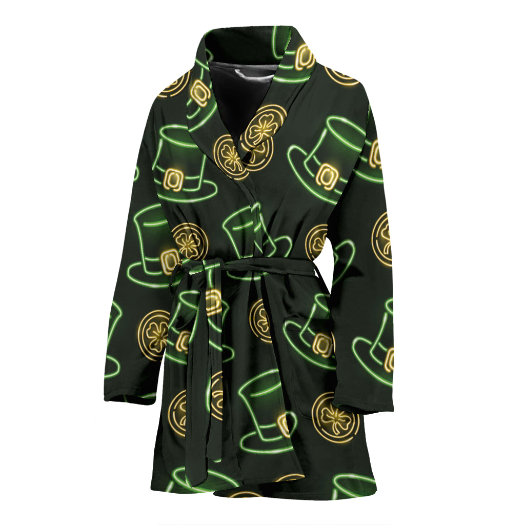 St Patricks Day Print Design LKS308 Women Bathrobe