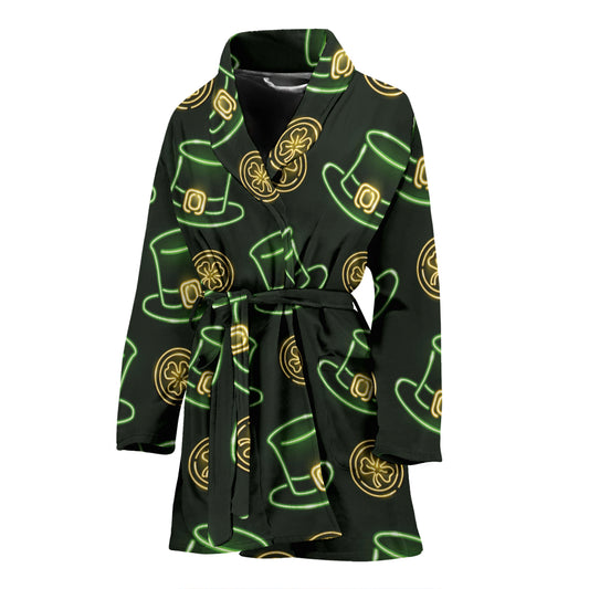 St Patricks Day Print Design LKS308 Women Bathrobe