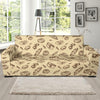 Bread Pattern Print Design 04 Sofa Slipcover