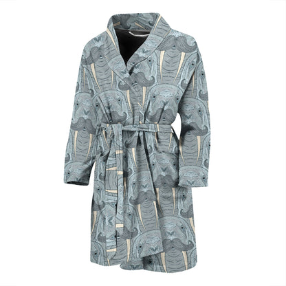 Walrus Print Design LKS402 Men Bathrobe