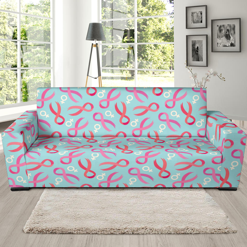 Breast cancer Pattern Print Design 03 Sofa Slipcover