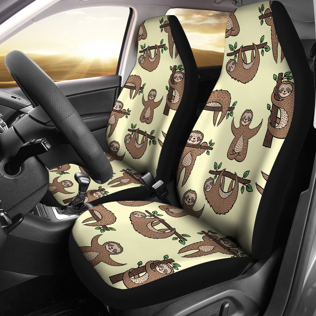 Sloth Print Design LKS3010 Car Seat Covers
