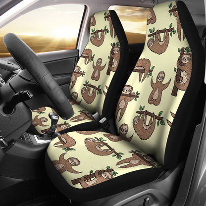 Sloth Print Design LKS3010 Car Seat Covers