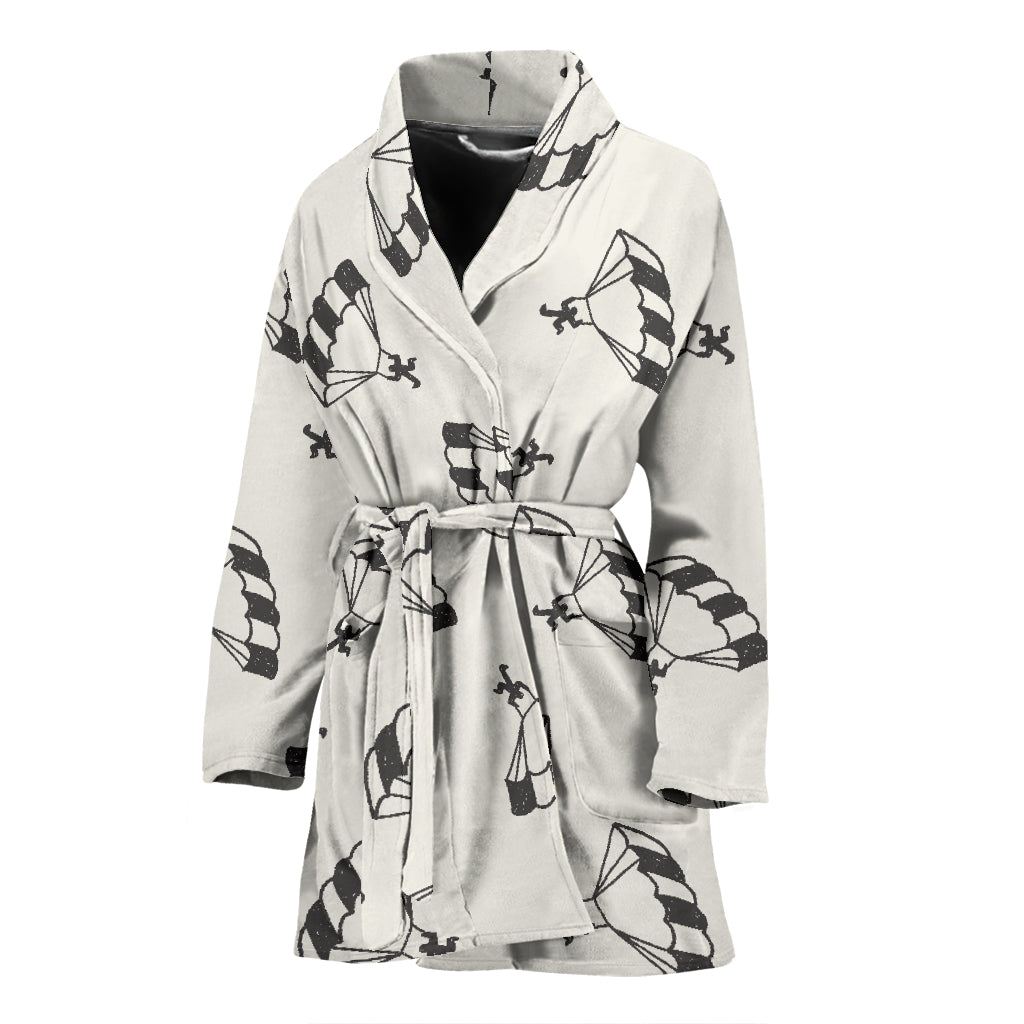 Skydiver Print Design LKS301 Women Bathrobe