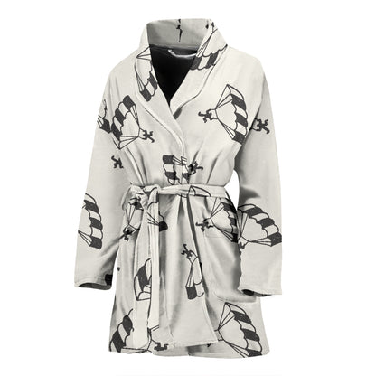 Skydiver Print Design LKS301 Women Bathrobe