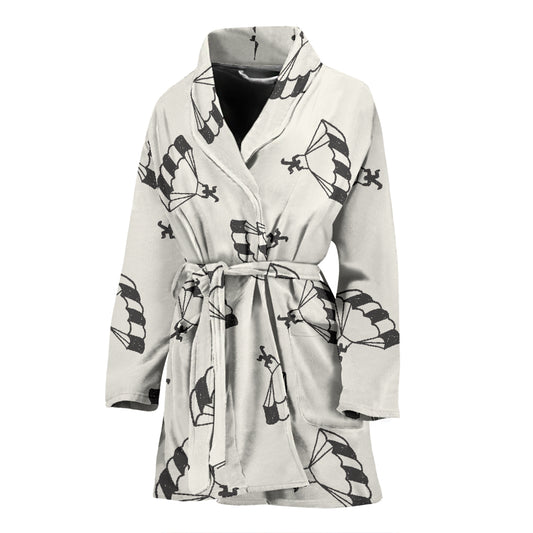 Skydiver Print Design LKS301 Women Bathrobe