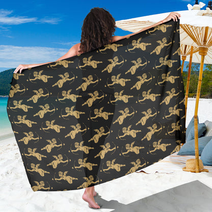 Cupid Pattern Print Design 02 Sarong Pareo Wrap