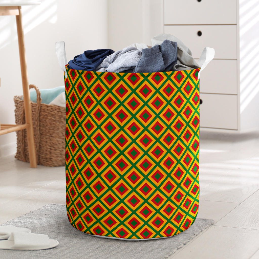 Rasta Reggae Color Cross Laundry Basket