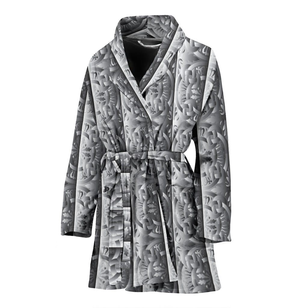 Celtic Pattern Print Design 03 Women Bathrobe