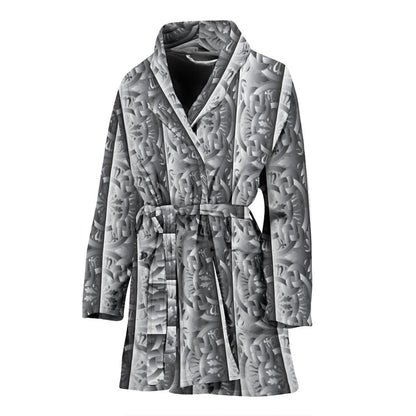 Celtic Pattern Print Design 03 Women Bathrobe