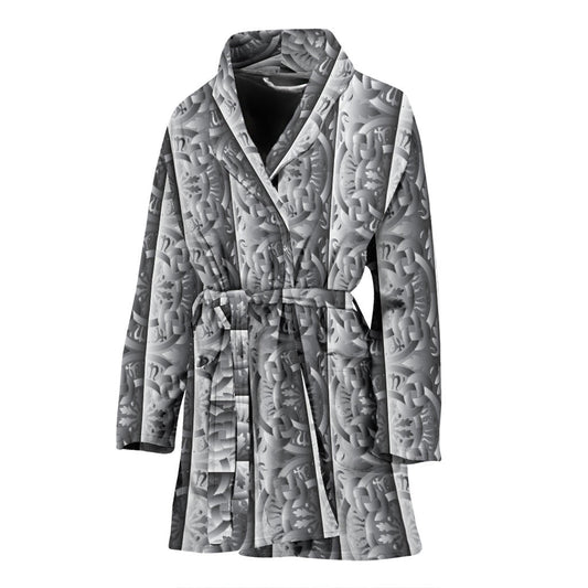 Celtic Pattern Print Design 03 Women Bathrobe
