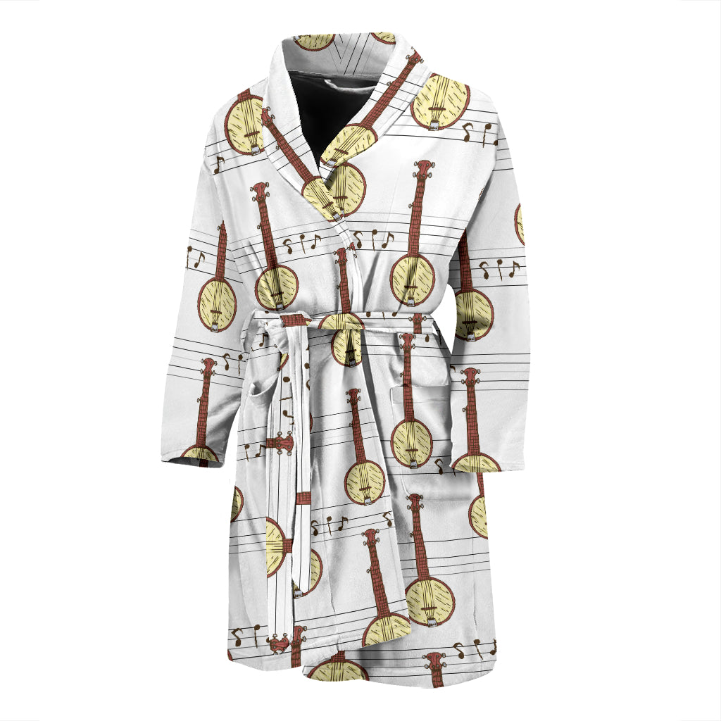 Banjo Print Design LKS402 Men Bathrobe