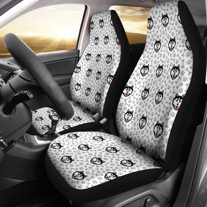 Siberian Huskies Print Design LKS305 Car Seat Covers