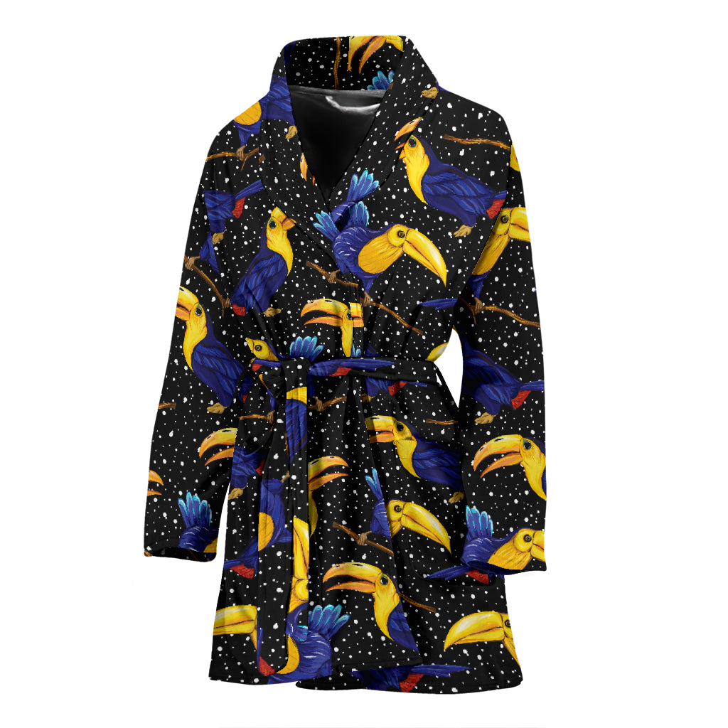 Toucan Print Design LKS307 Women Bathrobe