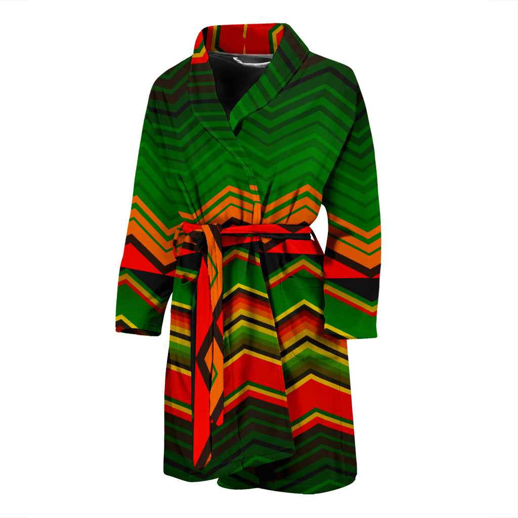 Serape Print Design LKS306 Men Bathrobe