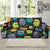 Monster Pattern Print Design 01 Sofa Slipcover