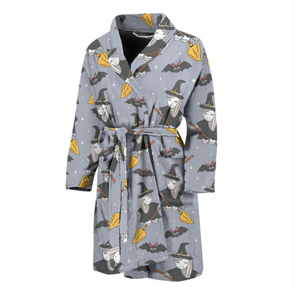 Witch Print Design LKS307 Men Bathrobe