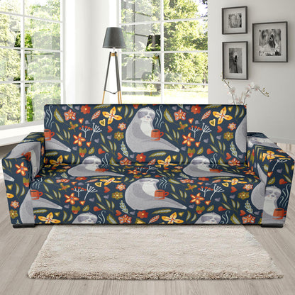 Sloth Print Design LKS303 Sofa Slipcover