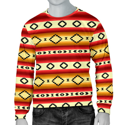 Serape Themed Men Long Sleeve Sweatshirt