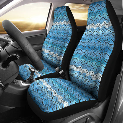 Wave Print Design LKS301 Car Seat Covers